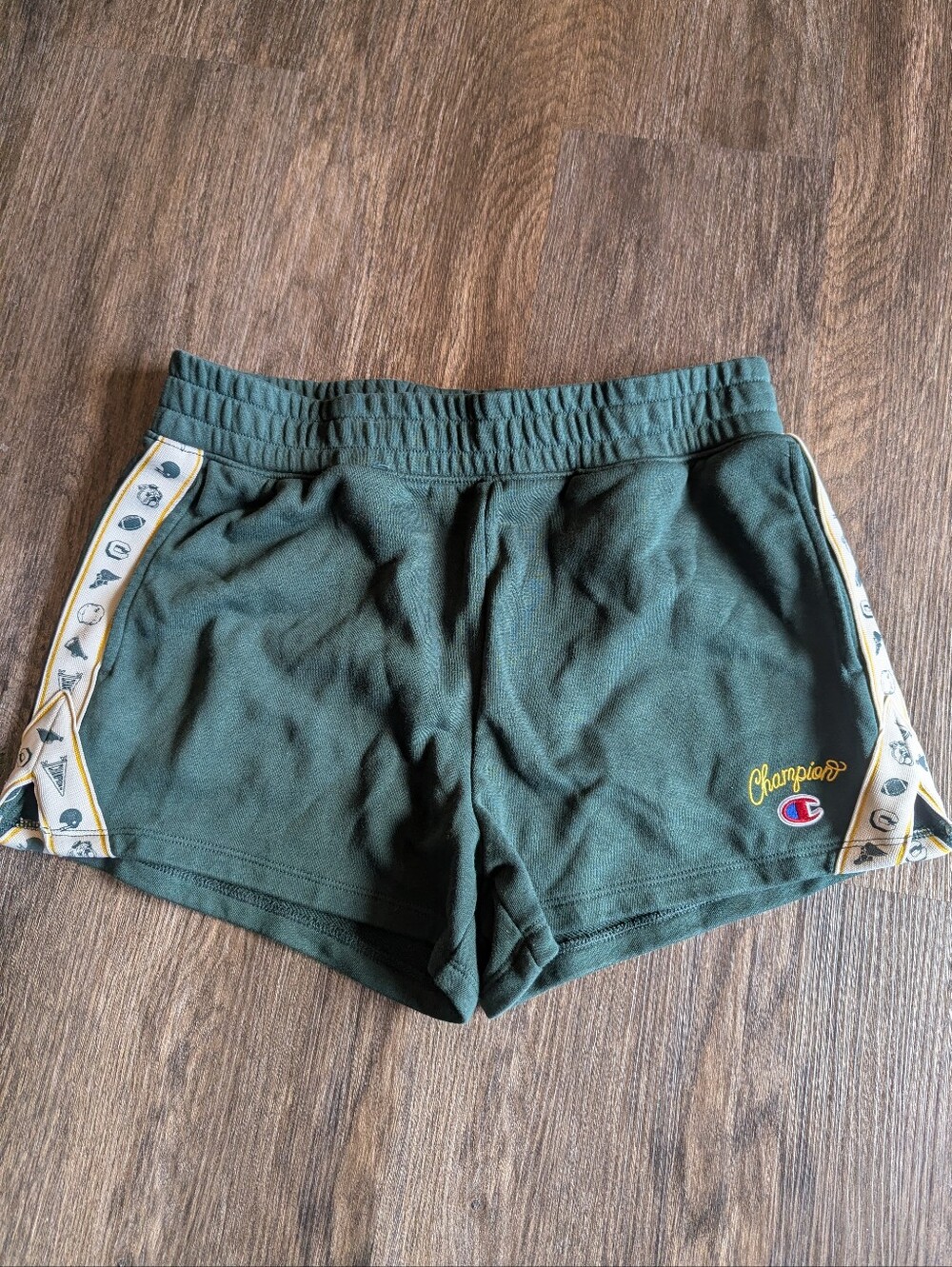 Champion Women's Limited Edition Athletic Shorts Terry Green Size Medium